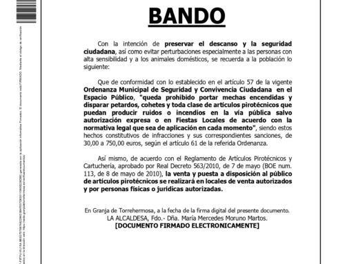 BANDO IMPORTANTE